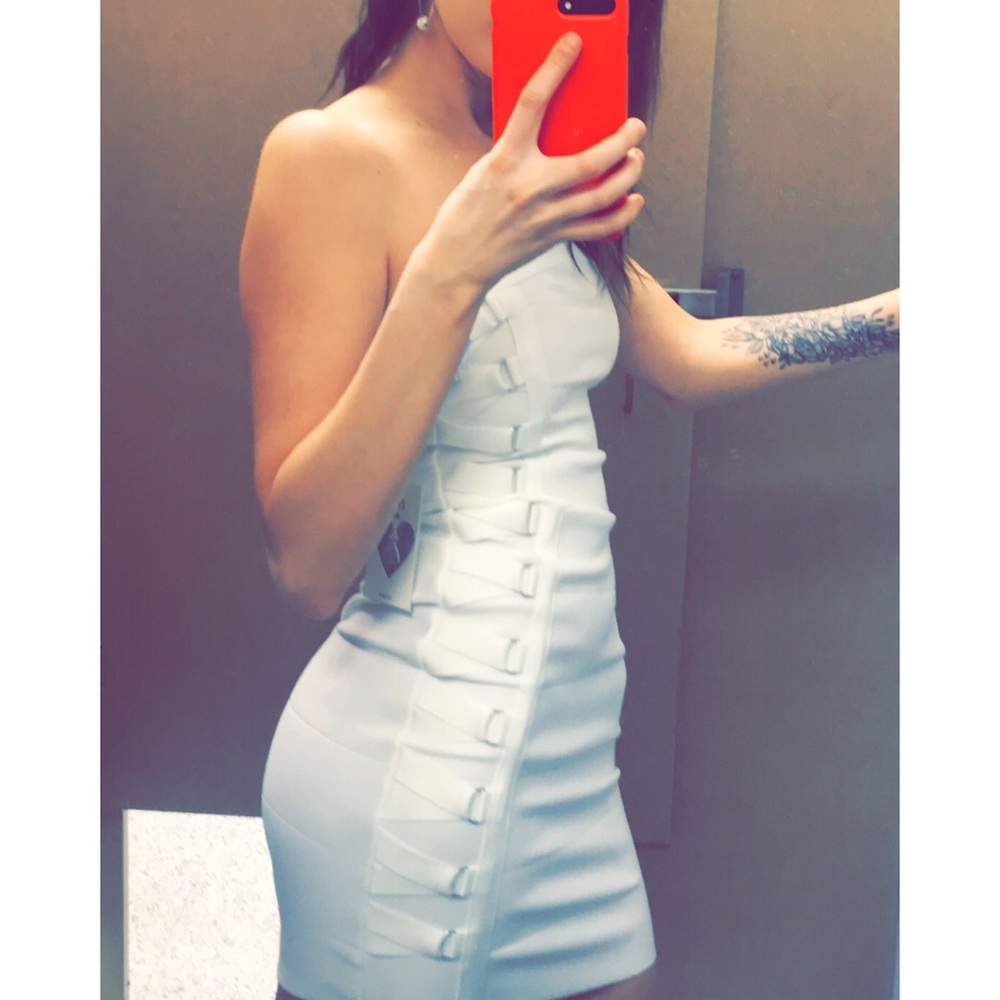 White Bandage Style Dress